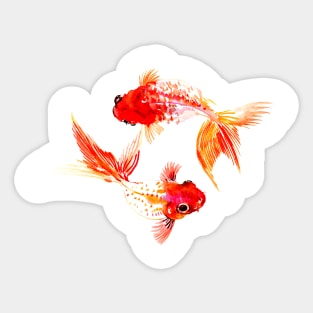 yin yang Koi Sticker